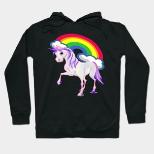 Unicorn & Rainbow Clouds Hoodie